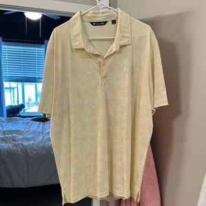 Travis Mathew Light Yellow Polo Shirt